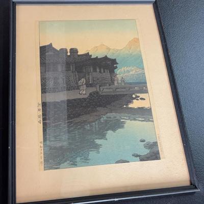 KFA009-Framed Print of Kaesong, Korea (Chosen Kaijo) by Kawase Hasui