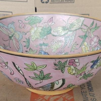 KFA084- Antique Chinese Porcelain Jiaqing Cloisonne Bowl