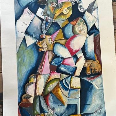 KFA076- “My Torch Shall Guide Me” Lithograph By Alexandra Nechita