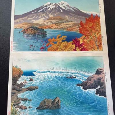KFA038-Japanese woodblock prints “The Chikuma River in Early” by Ito Shinsui