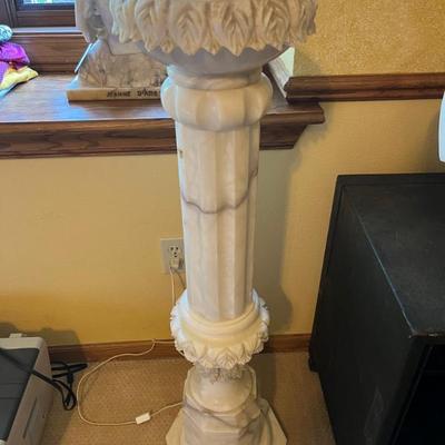 Alabaster pedestal