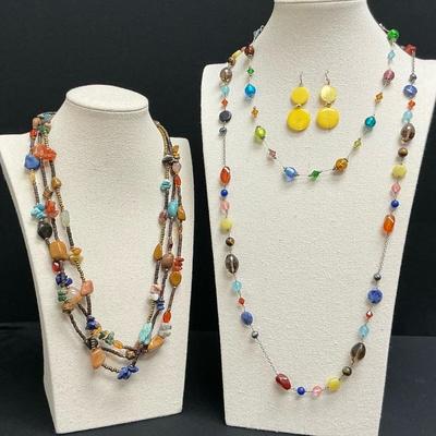 Pretty Stone Necklaces, Various Lengths