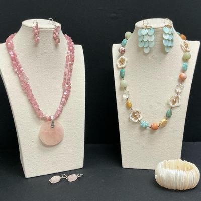 Costume Stone Necklaces, Bracelet & Earrings