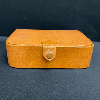 Vintage Leather Jewelry Case