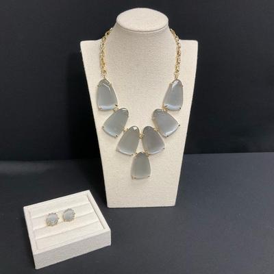 Kendra Scott Harlow Necklace With Morgan Stud Earrings