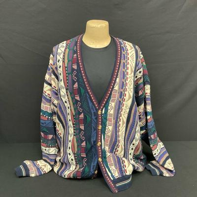 Vintage Colorful Cardigan by Sleight of Hand