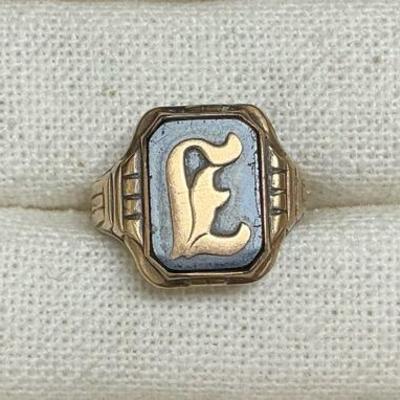 10 KT Gold & Onyx Men’s Ring