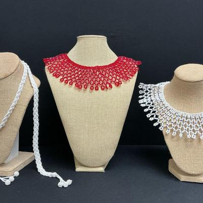 Beaded Bib Necklaces #2