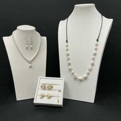 Vintage And New Pearl-Like Pieces