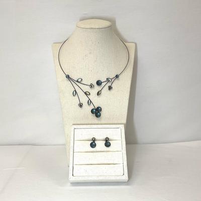 Kristina Collection Choker Necklace And Earrings Set
