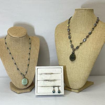 Labradorite & Marcasite Pendant Necklaces And More