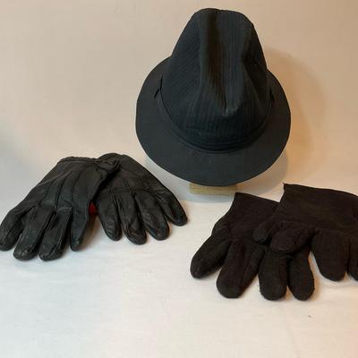 Irish Crushable Fedora And Leather Gloves