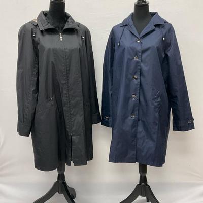 Women’s Long Rain Coats, Size L