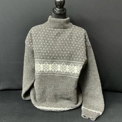 Men’s Grey Norwood Wool Sweater 