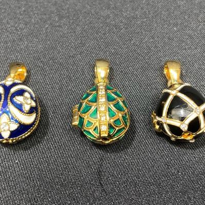 Russian Imperial Egg Pendants