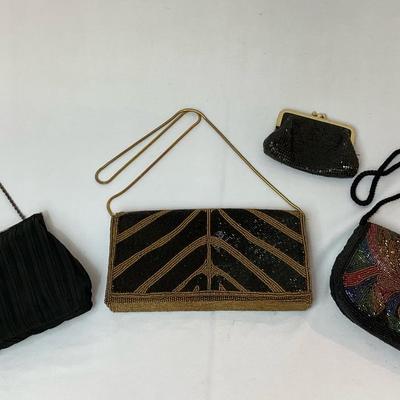 Whiting And Davis Coin Purse And Beaded  Evening Bags