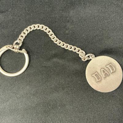 Sterling Silver “DAD” Key Chain