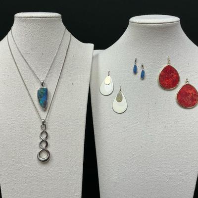 Drop Pendants And Earrings