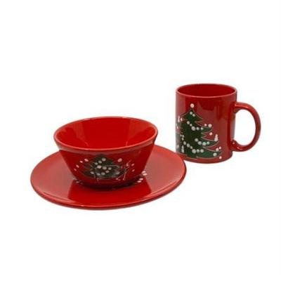 Lot 264   
Waechtersbach Christmas Tree Mugs, Plates And Bowls, Made In Germany