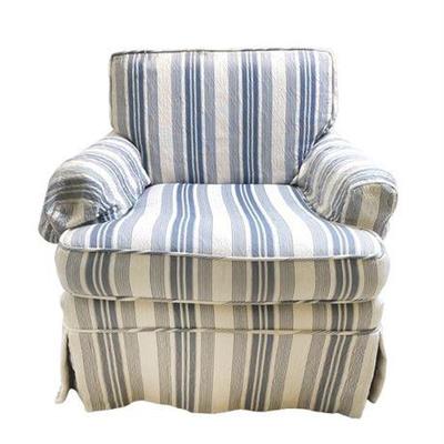 Lot 067  
Vintage Casual Square Back Reading ChairUpholstered Fabric Armchair