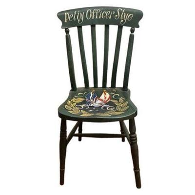 Lot 021-152   
Antique Painted Wooden Chair
