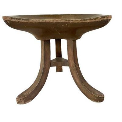 Lot 004-055
Mahogany Tripod Stool, in the style of Adolf Loos