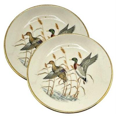 Lot 027   
Flying Mallard Duck Ashtrays, Set of Two (2)