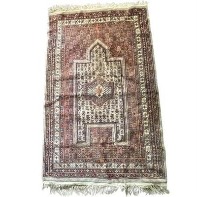 Lot 291   
Turkish hand-woven and Knotted Prayer Rug