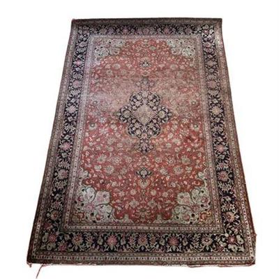 Lot 028   
Antique Hand Woven Wool Area Rug