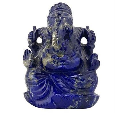 Lot 006-079  
Lapis Lazuli Ganesh Statuette