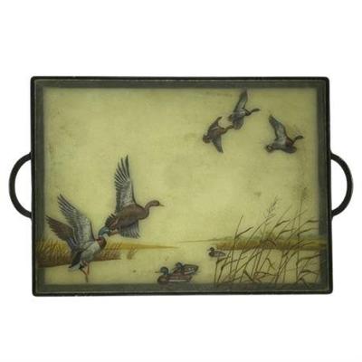 Lot 138  
Vintage Glass Serving Tray