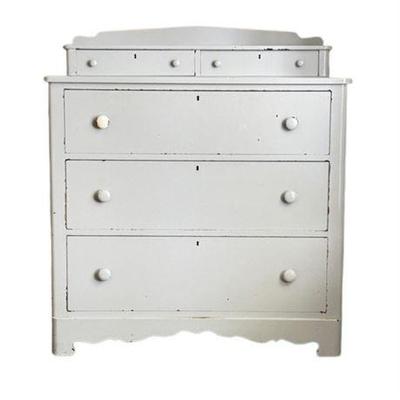 Lot 141   
Antique Painted Pine Chest Of Drawers