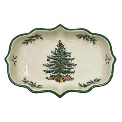 Lot 249   
Spode Christmas Tree Ogee Candy Dish