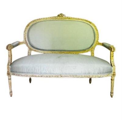 Lot 007-161  
Louis XVI Style Settee Sofa