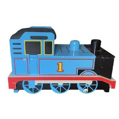 Lot 207   
Thomas The Train Tank Engine Large Wooden Bench Storage Bin and Roundhouse Set