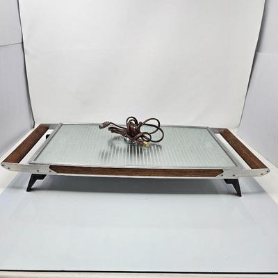  Mid Century Salton Hot Tray 22.5" x 11" Electric Food Warmer
