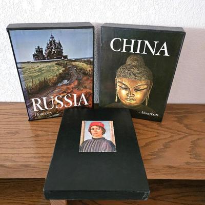  Large Hard Cover Books on The Arts and History of China and Russia - Plus the Renaissance