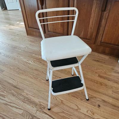 - Vintage Cosco Kitchen Seat & Stop Ladder Combo