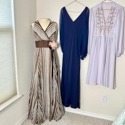 Vintage Dresses in Three Styles and Colors all small size