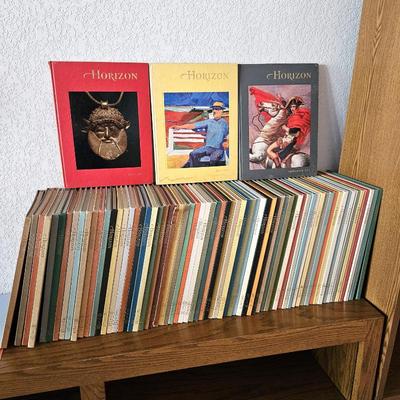 Vintage Horizon Magazine Lot ~ 1960s Hardbound Art History Culture Books ~ Mid-Century Collectible Set