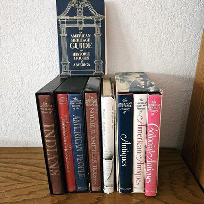 Assorted Hard Cover Books On America
