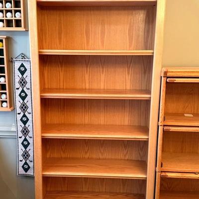 2 Oak Bookcases 