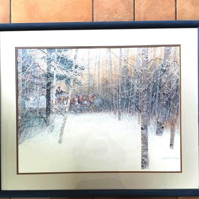 Gary Collins Large Lithograph 