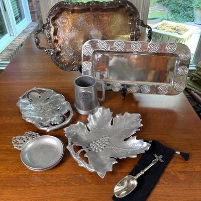 Pewter And Silver Plated 