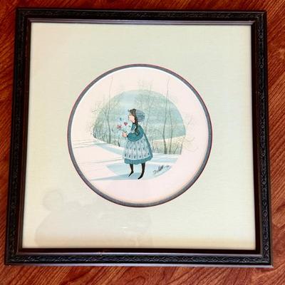 "Melissa" 
- P. Buckley Moss
pencil signed