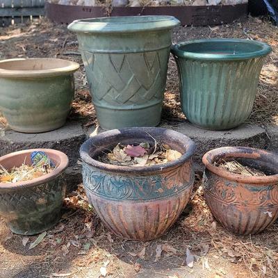 Assorted Large Planter Pots 