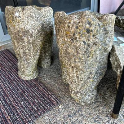 Sale Photo Thumbnail #836: cement elephants