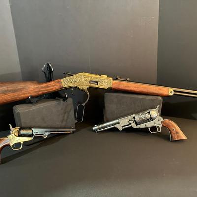 Sale Photo Thumbnail #1: Black Powder, muzzleloader Replica Rifle And Revolvers