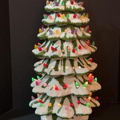 Sale Photo Thumbnail #61: Christmas Lighted Ceramic Tree