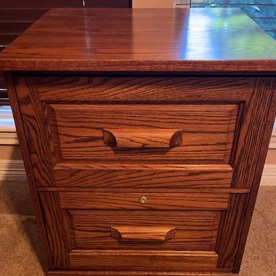 Sale Photo Thumbnail #39: Wood 2-drawer File Cabinet 